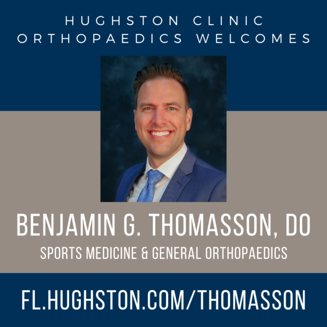 Hughston Clinic welcomes Benjamin G. Thomasson, DO